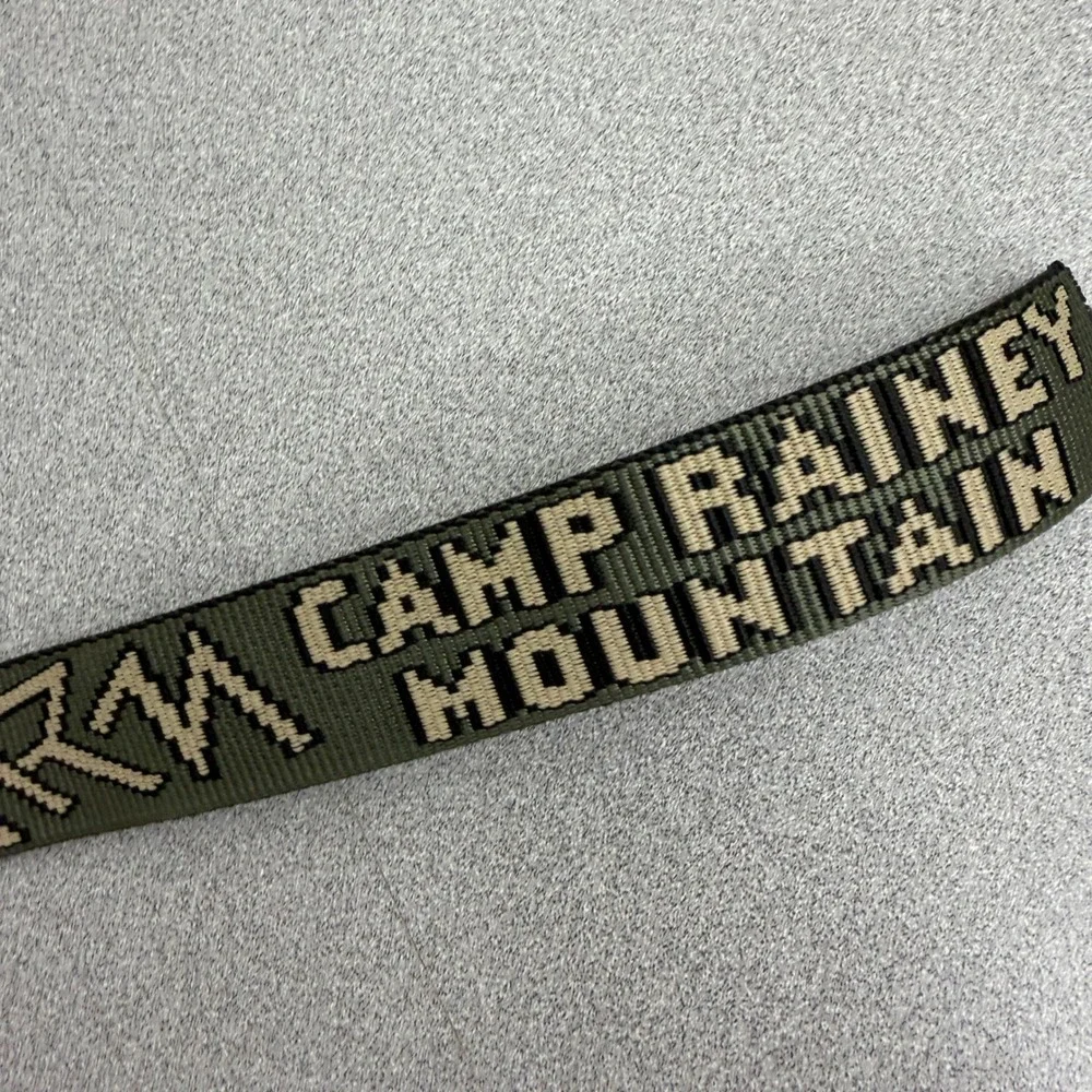 Bison Designs Belt Mens Large Olive Green Camp Rainey Mountain Webbing